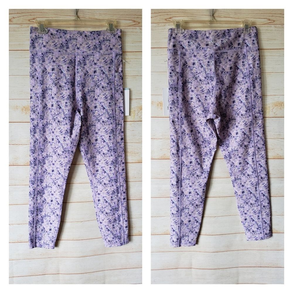 Johnny Was Calme High Waist Leggings Pockets Multi Color Large Yoga Activewear